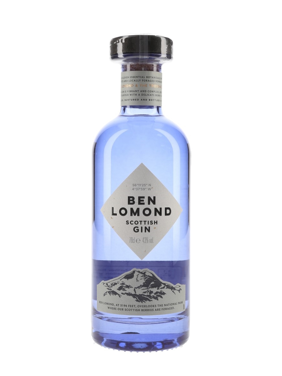 Ben Lomond Scottish Gin Gift Set 70cl With 2 Glasses Multi Award-Winning Scottish London Dry