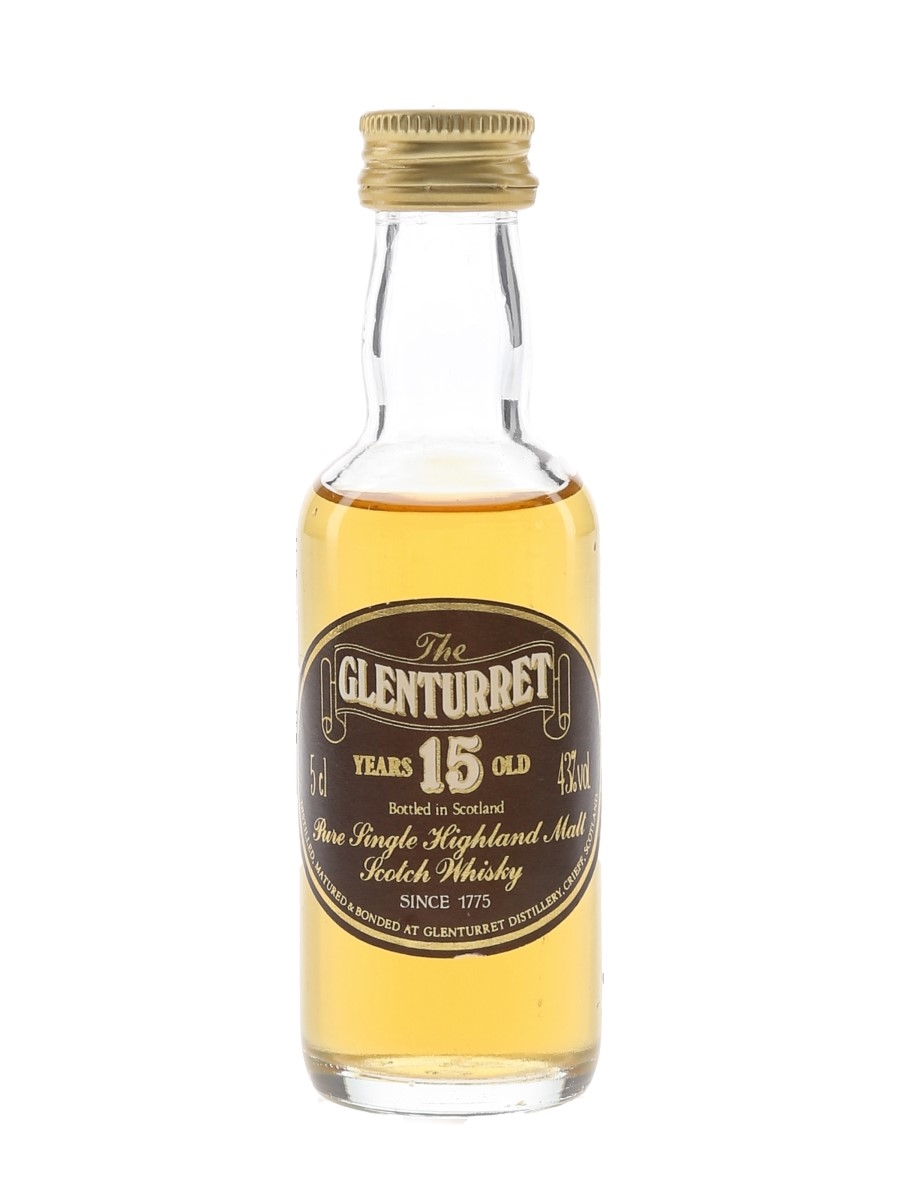 Glenturret 15 Year Old Bottled 1980s 5cl / 43%