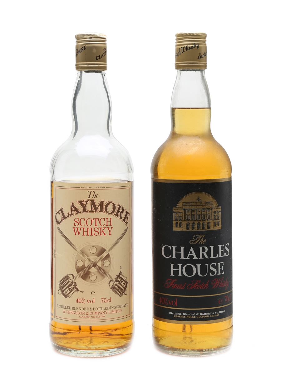 The Claymore & The Charles House Blended Scotch Whiskies 75cl & 70cl