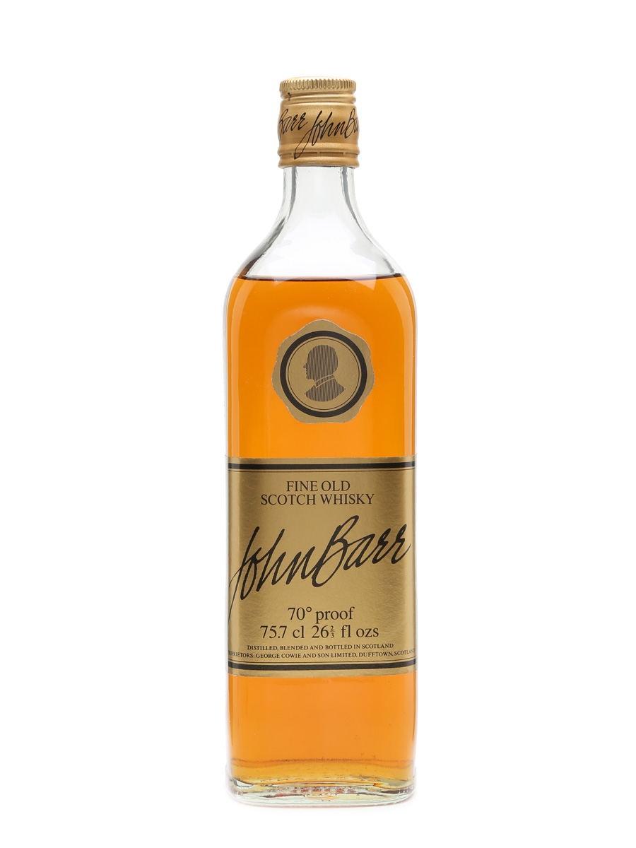 John Barr Old Scotch Whisky Bottled 1970s 75.7cl