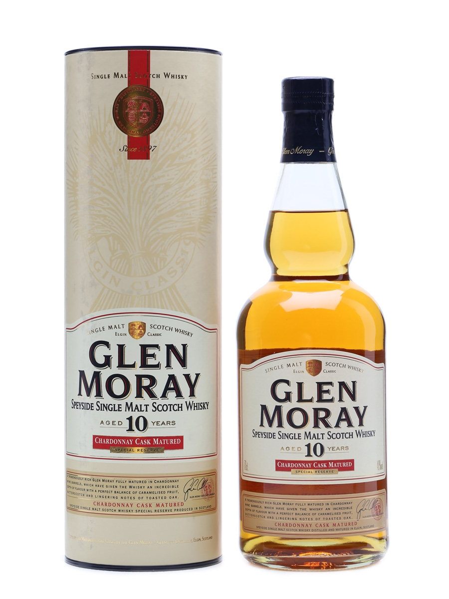 Glen Moray 10 Years Old Chardonnay Cask Matured 70cl