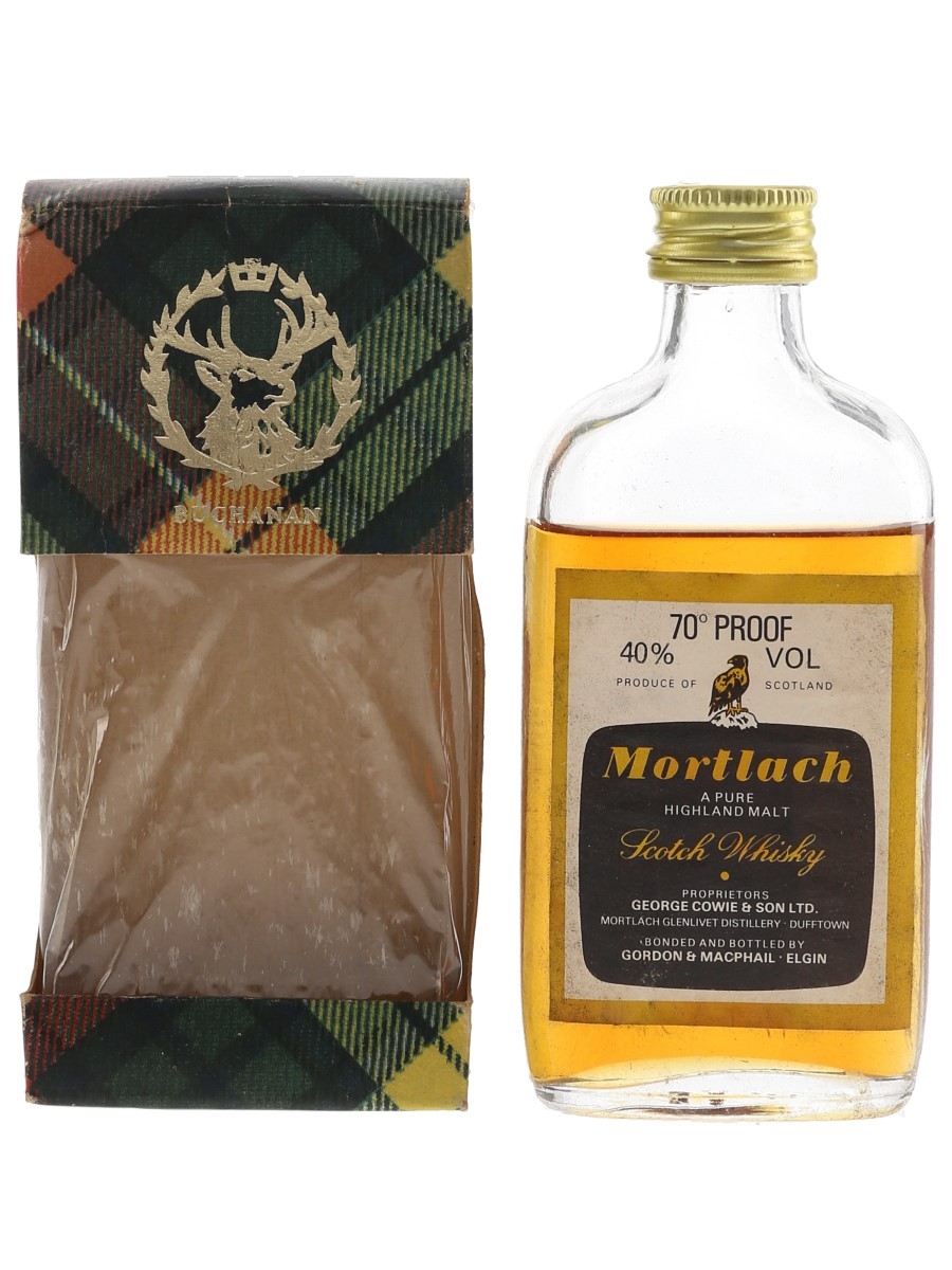 Mortlach 70 Proof Bottled 1970s-1980s - Gordon & MacPhail 5cl / 40%