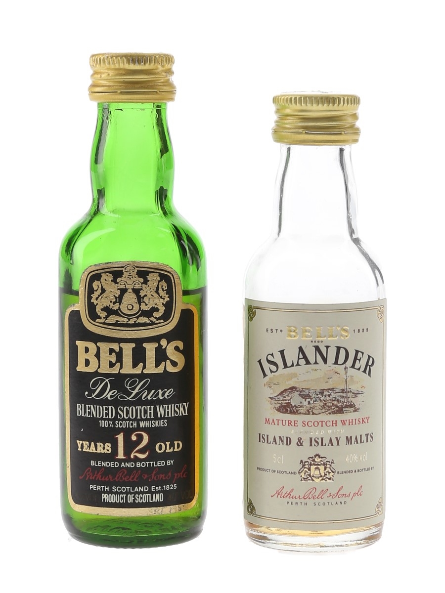 Bell's 12 Year Old & Islander Bottled 1980s 2 x 5cl / 40%