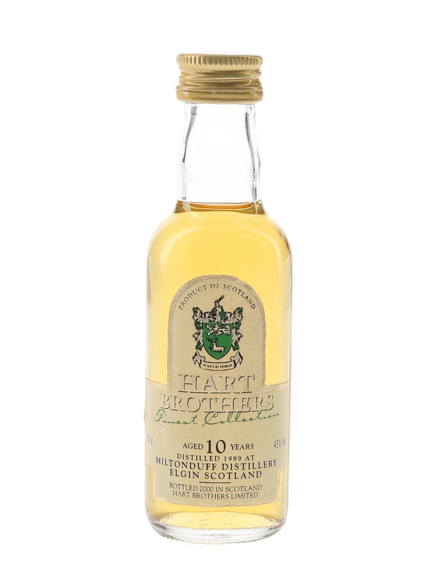 Miltonduff 1989 10 Year Old Bottled 2000 - Hart Brothers 5cl / 43%