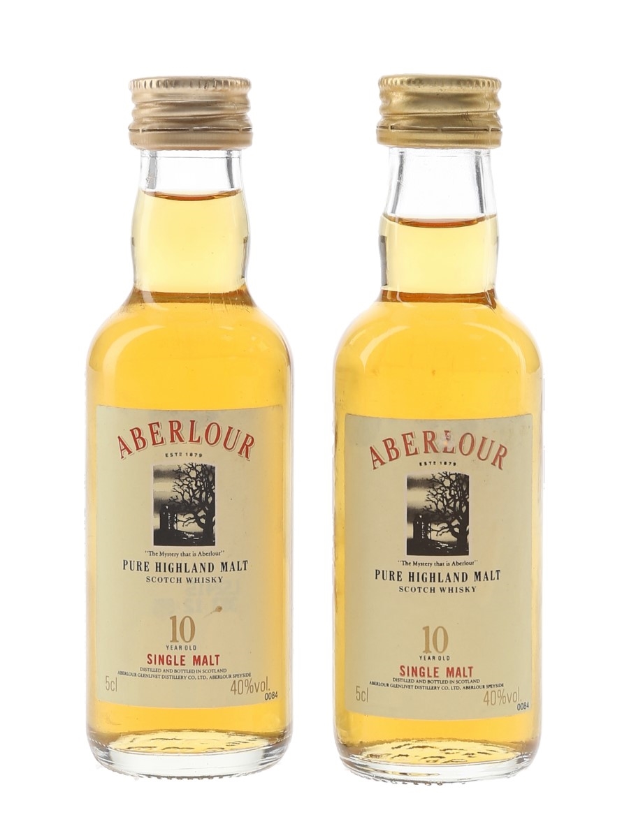 Aberlour 10 Year Old Bottled 1990s 2 x 5cl / 40%