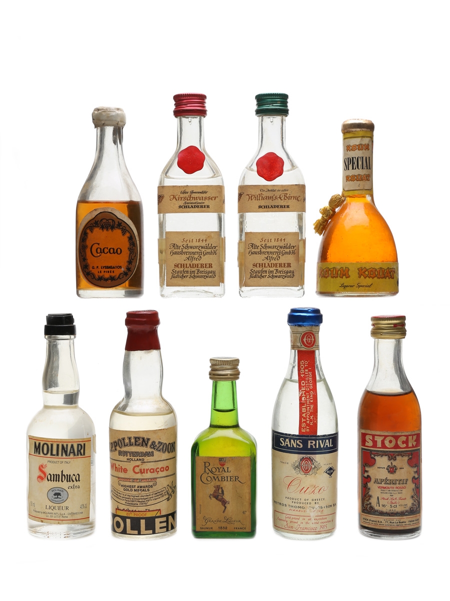 Assorted Spirits & Liqueurs  9 x 5cl