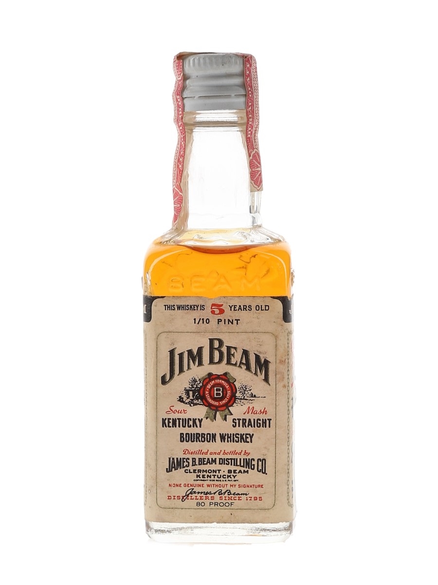Jim Beam 5 Year Old Bottled 1970s-1980s 4.7cl / 40%