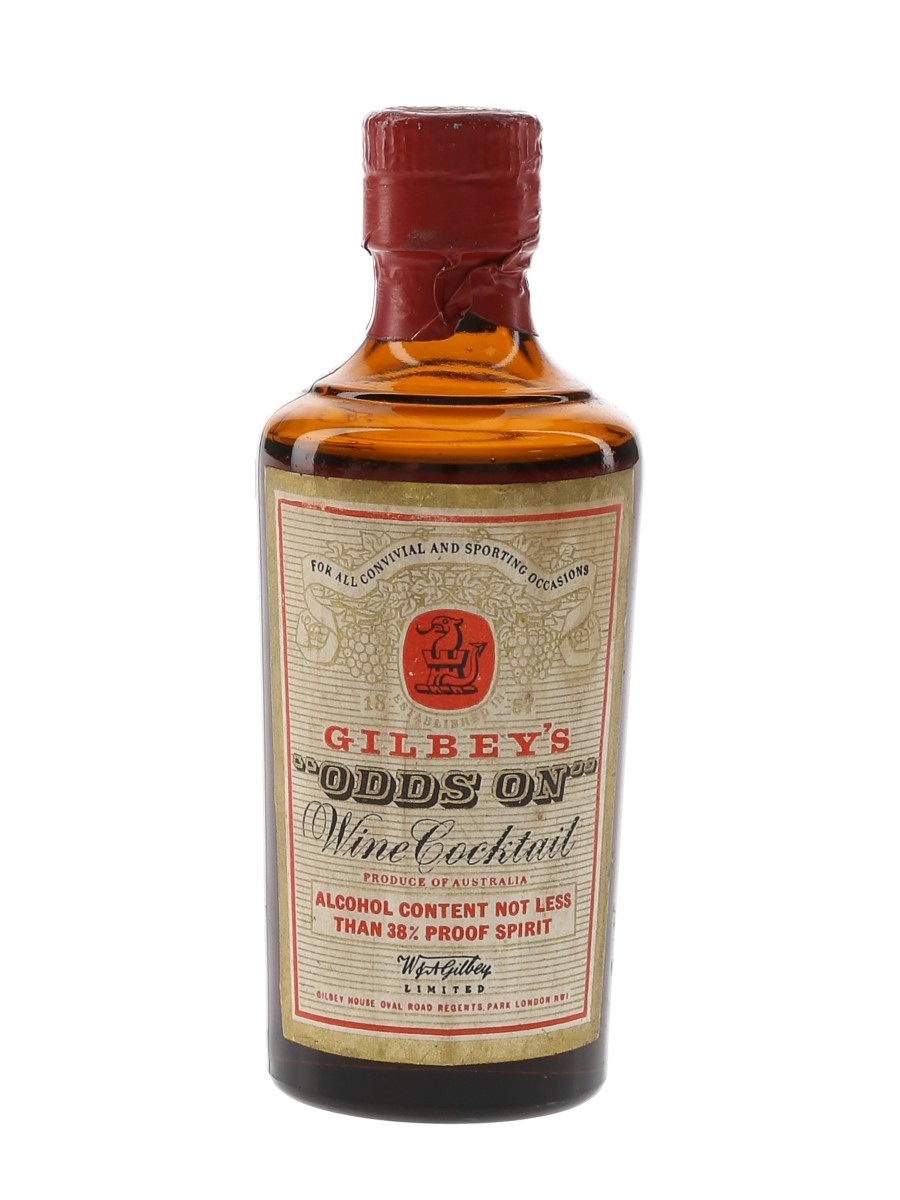 Gilbey's Odds On Bottled 1960s 5cl / 22%