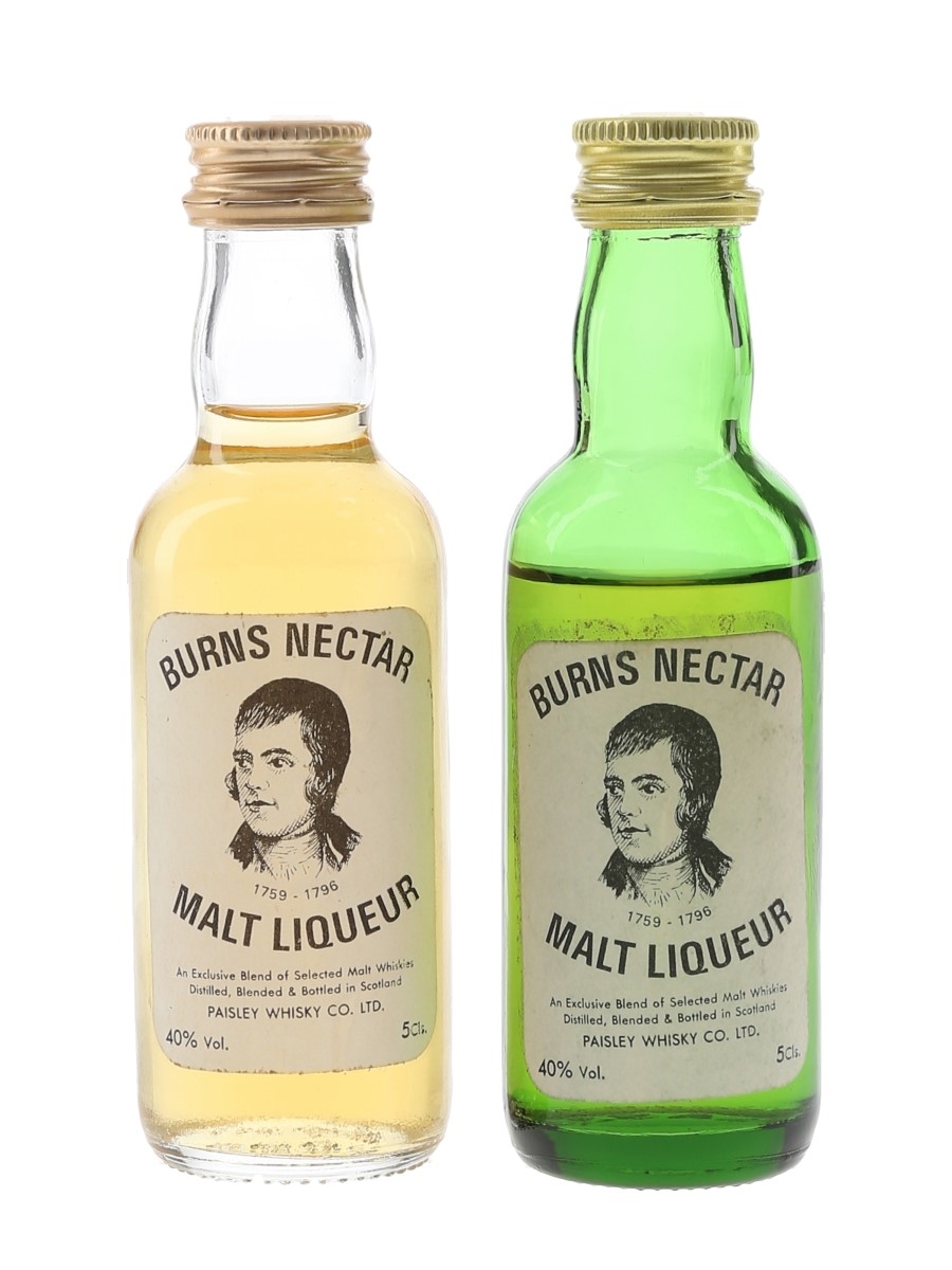 Burns Nectar Bottled 1980s 2 x 5cl / 40%