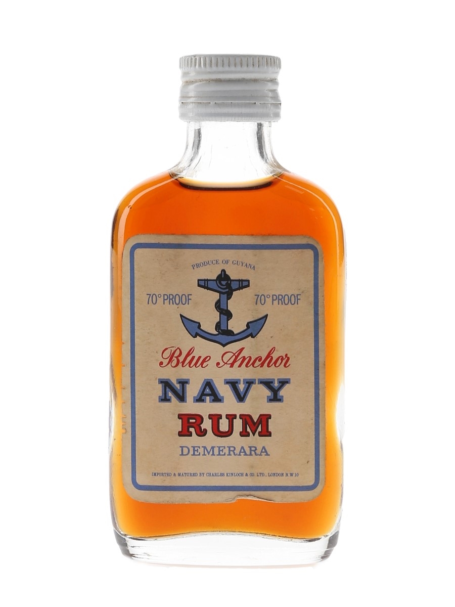 Blue Anchor Navy Rum Bottled 1960s 5cl / 40%