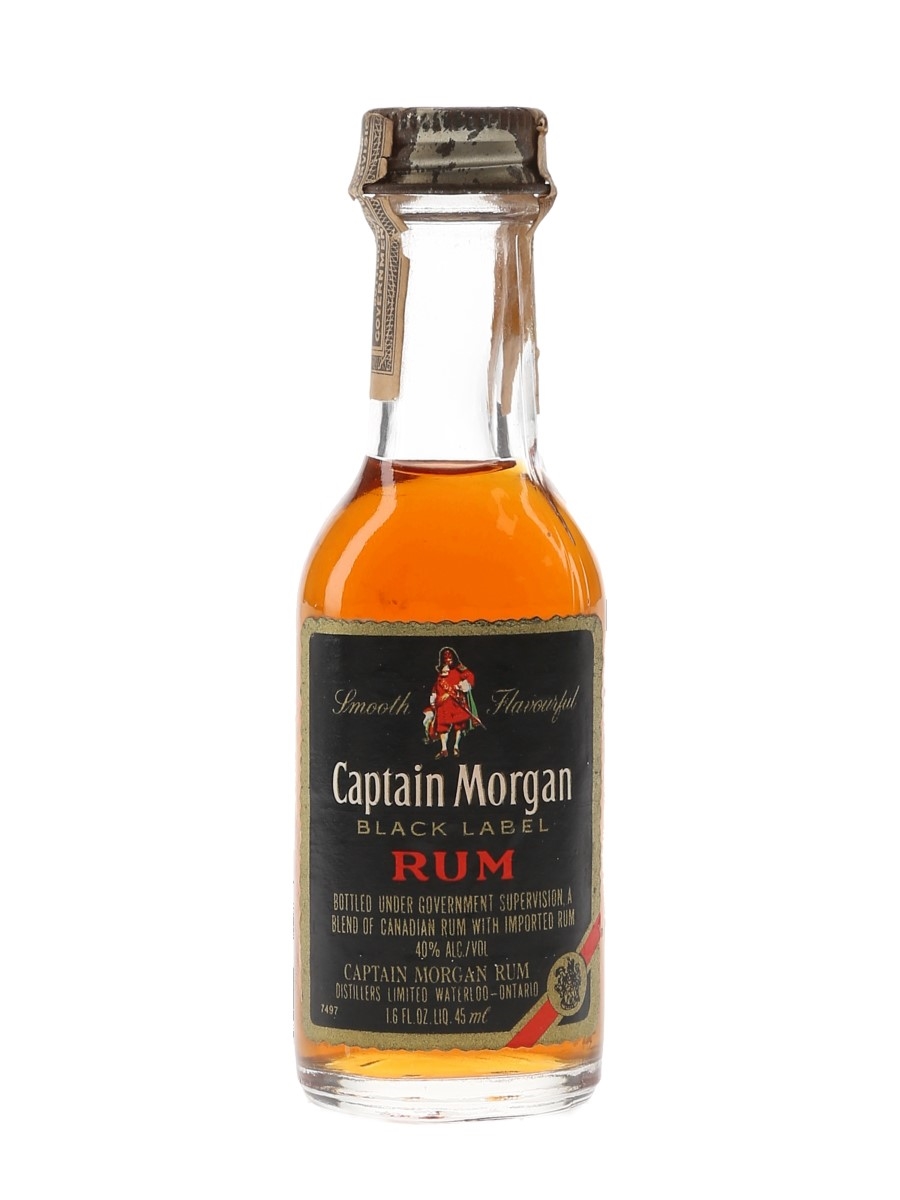 Captain Morgan Black Label Bottled 1970s-1980s 4.5cl / 40%