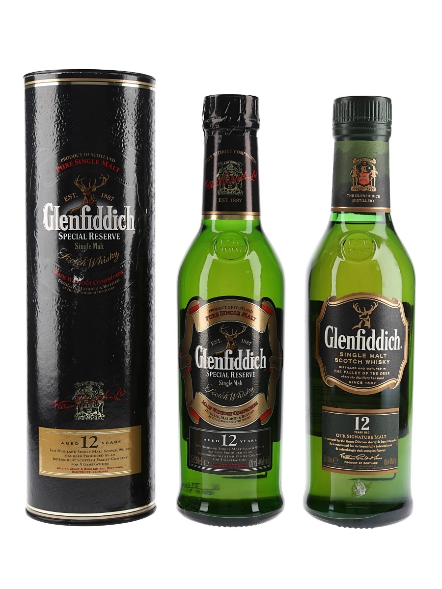Glenfiddich 12 Year Old Special Reserve Old Presentation 2 x 35cl / 40%