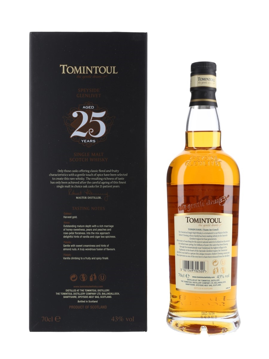 Tomintoul 25 Year Old - Lot 92032 - Buy/Sell Speyside Whisky Online