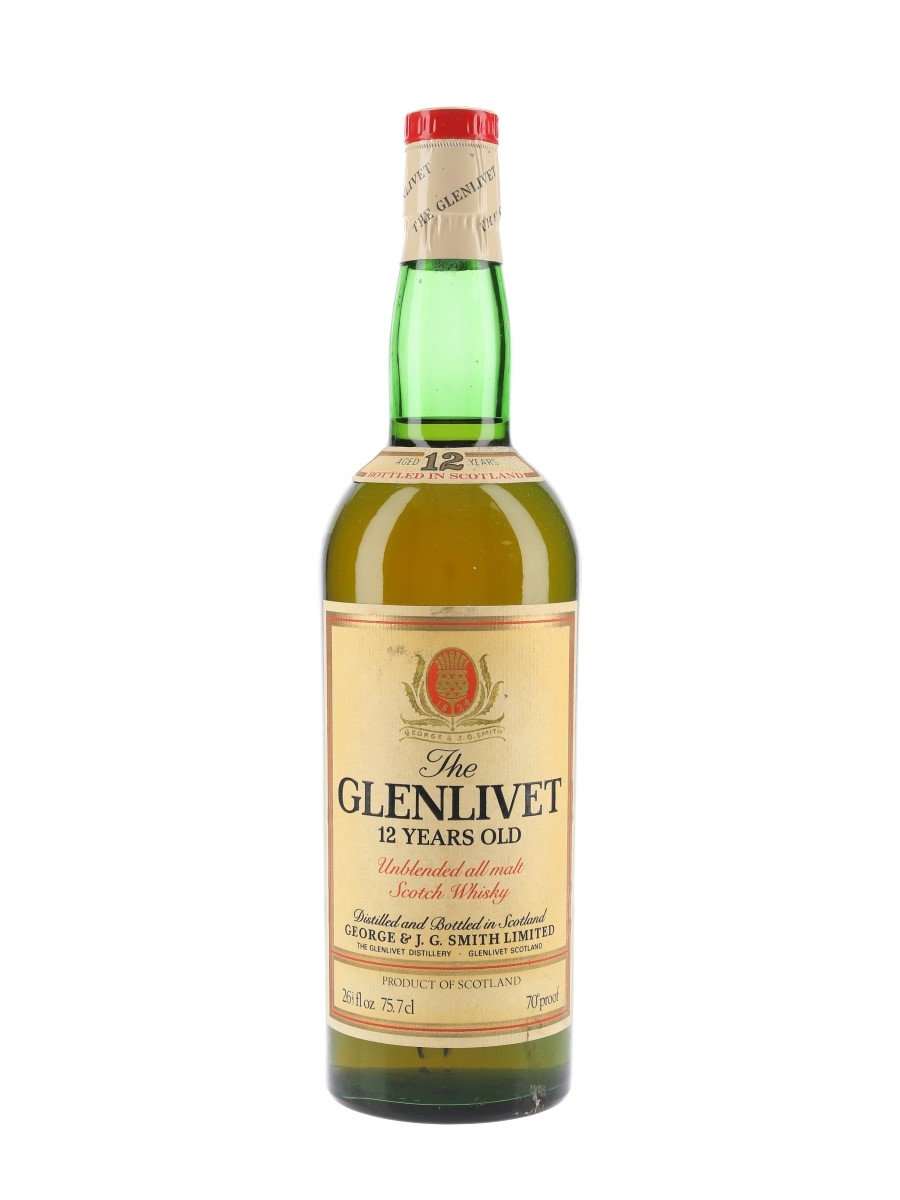 Glenlivet 12 Year Old Bottled 1970s 75.7cl / 40%