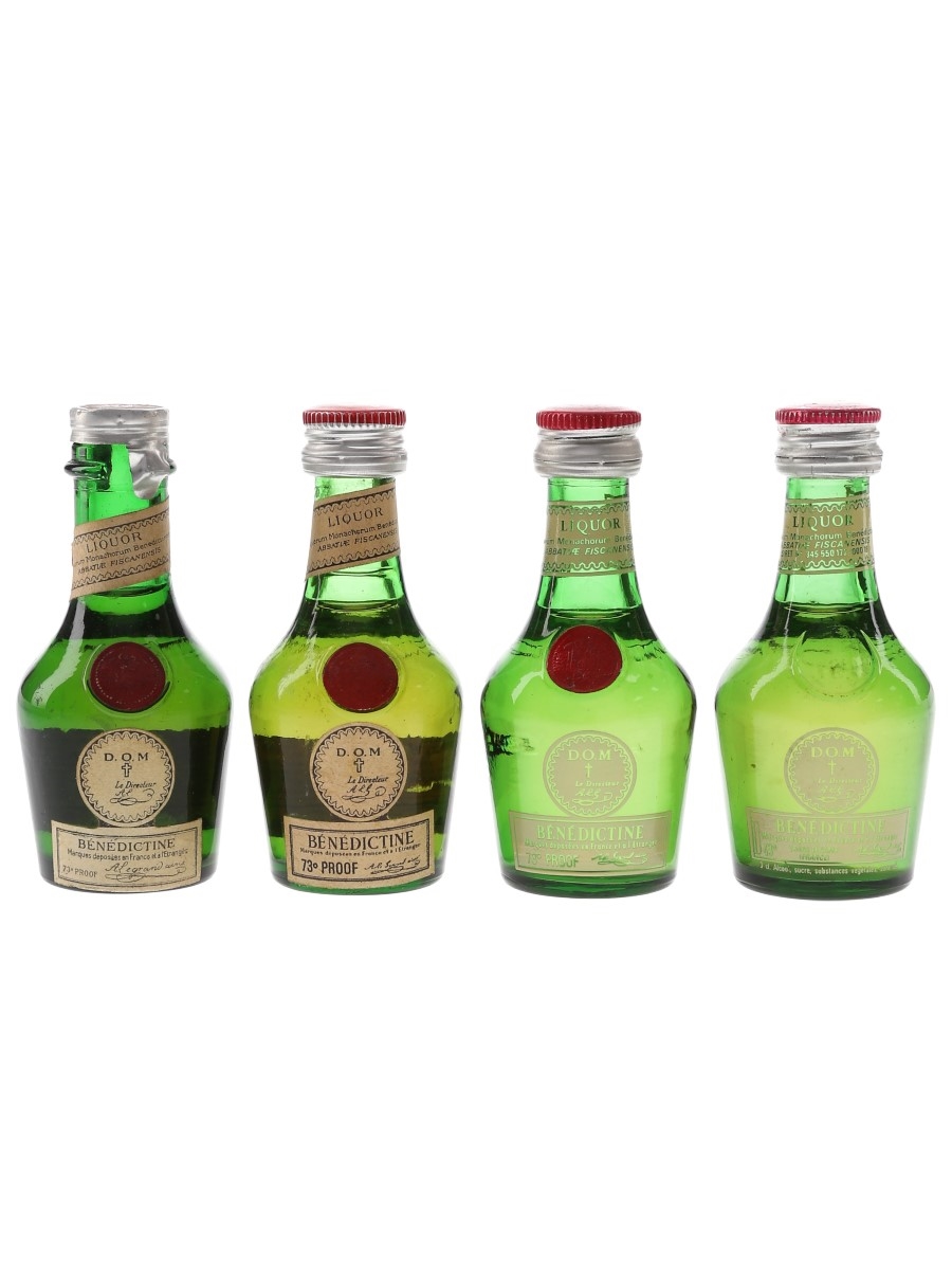 Benedictine DOM Bottled 1960s-1980s 4 x 3cl