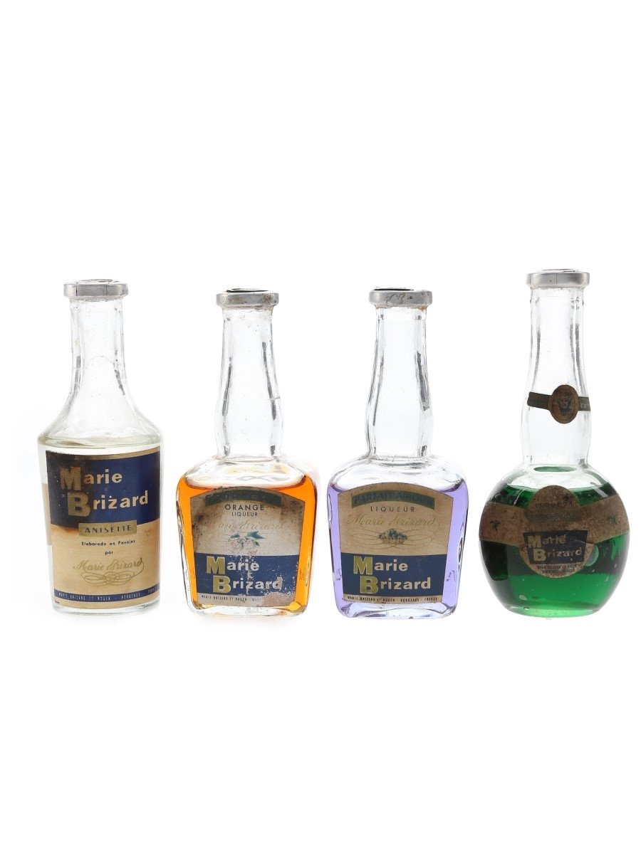 Assorted Marie Brizard Liqueurs Bottled 1960s 4 x 5cl
