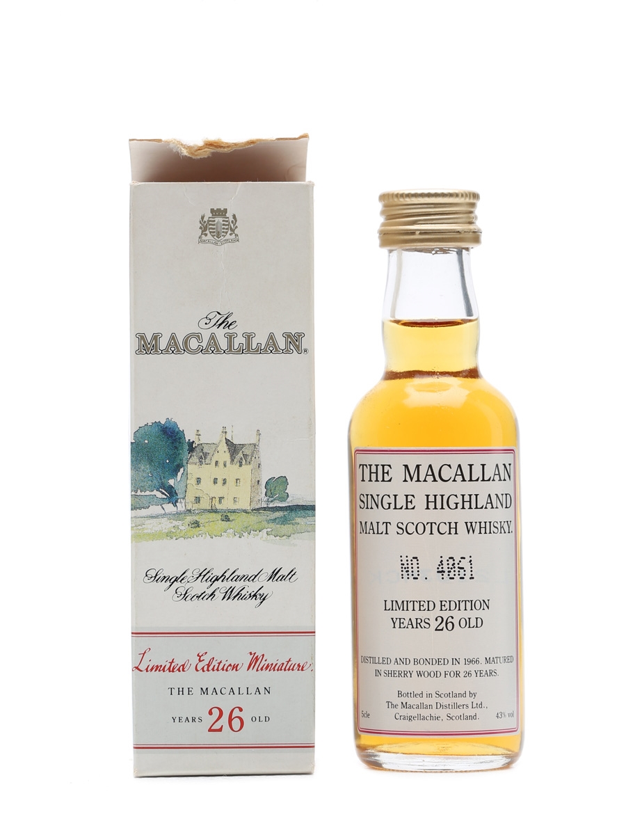 Macallan 1966 Limited Edition 26 Years Old Miniature