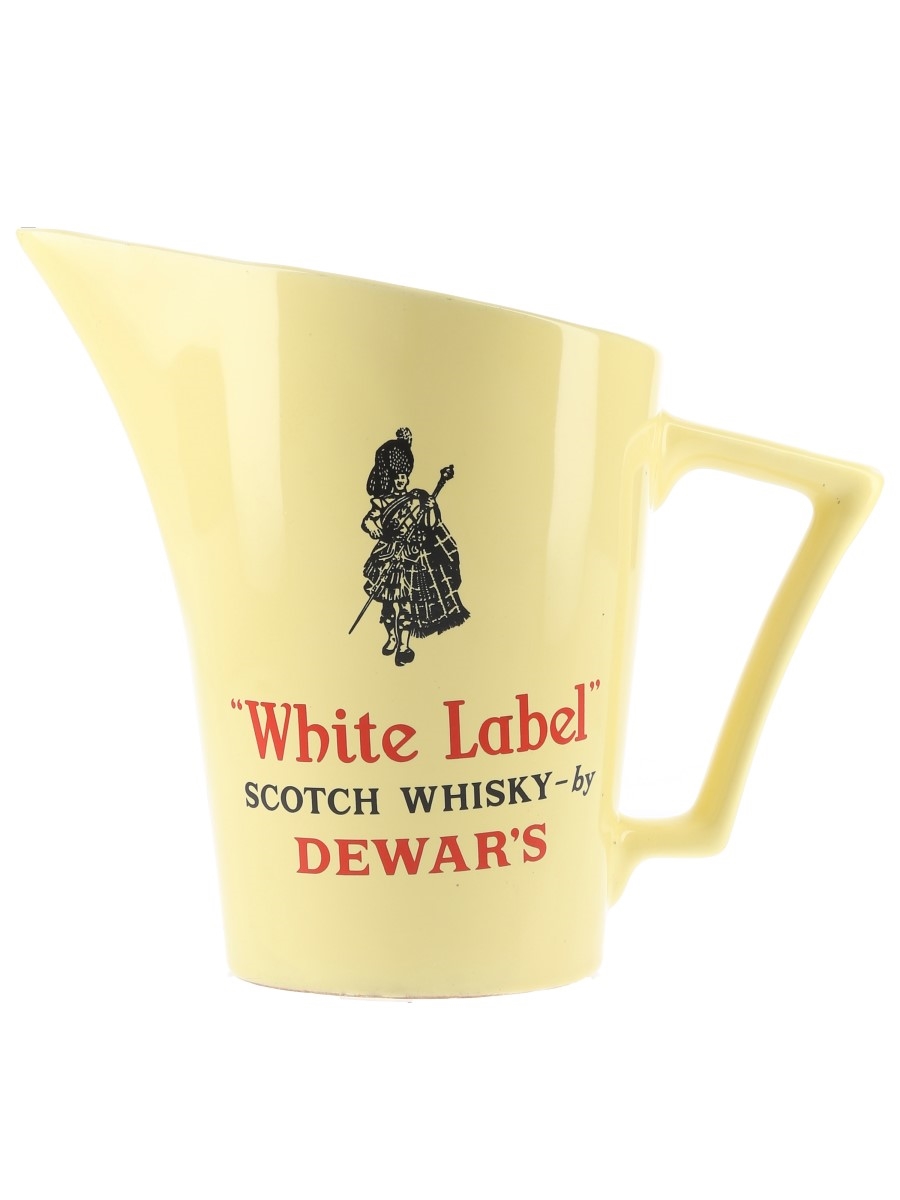 Dewar's White Label Ceramic Water Jug Wade 17.5cm Tall
