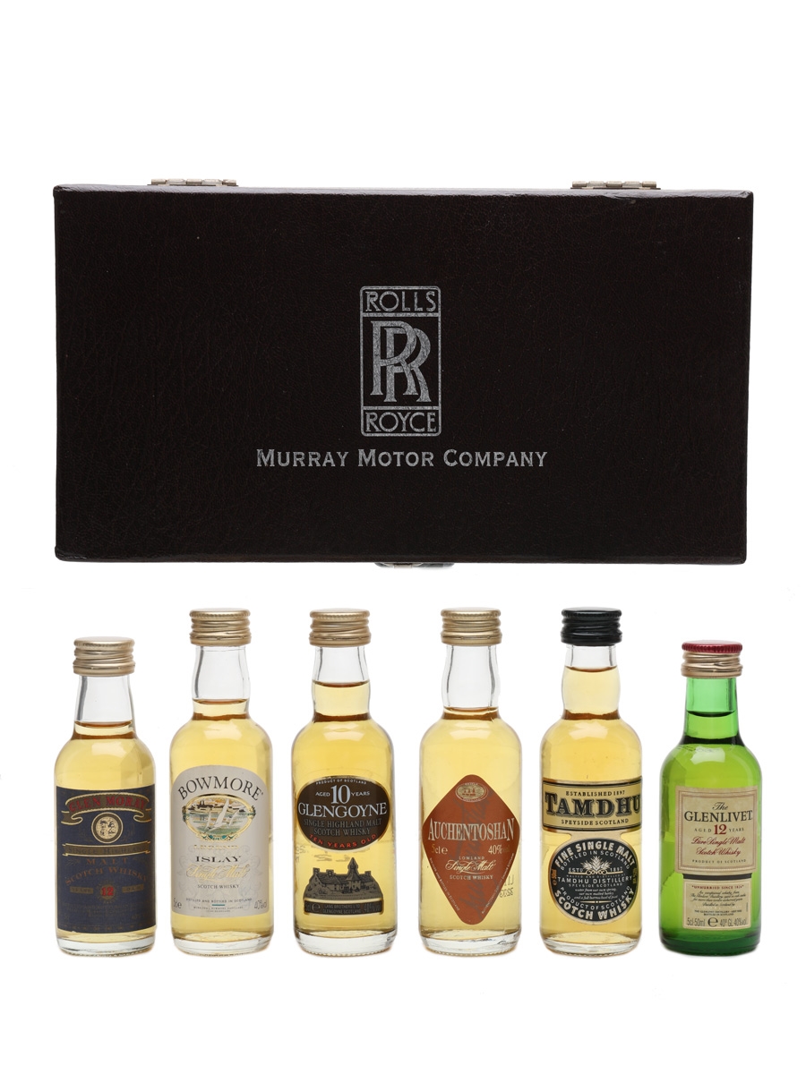 The Bottled Malt Whiskies Of Scotland Bottled 1990s - Rolls Royce Murray Motor Company 6 x 5cl / 40%
