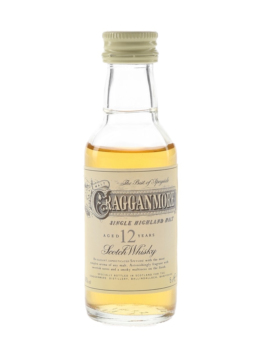 Cragganmore 12 Year Old Bottled 1990s 5cl / 40%