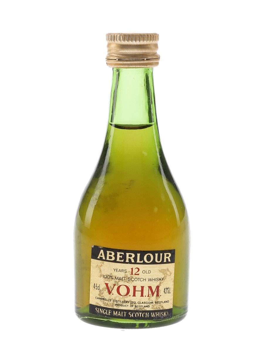 Aberlour 12 Year Old VOHM Bottled 1980s 4.5cl / 43%