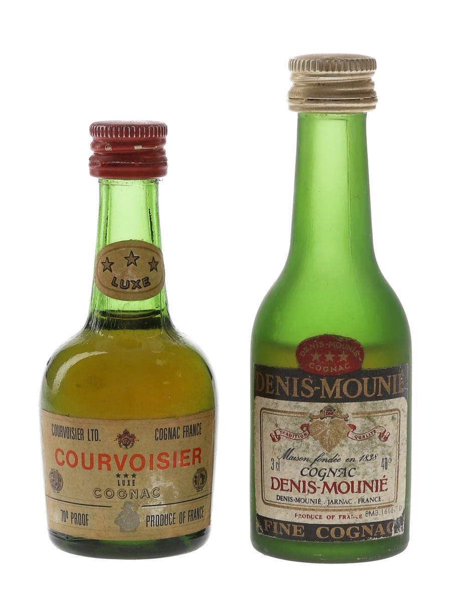 Courvoisier & Denis Mounie Bottled 1970s & 1980s 3cl & 5cl / 40%