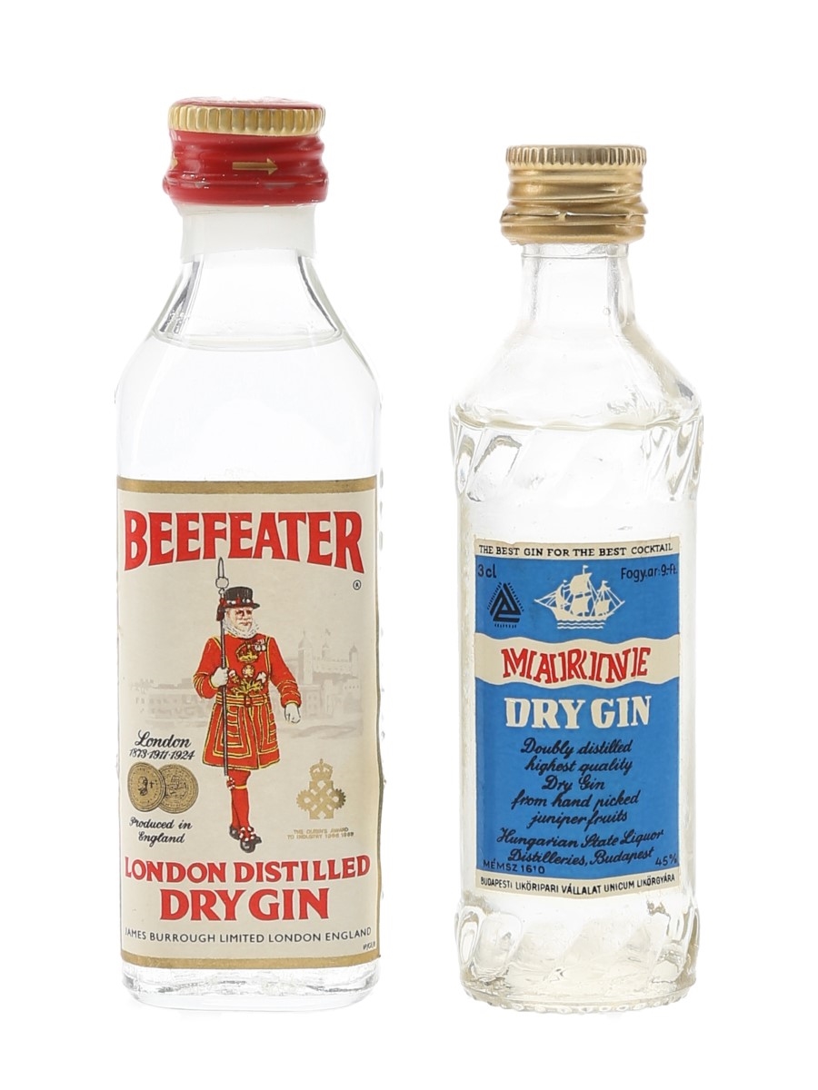 Beefeater & Marine Dry Gin  3cl & 5cl