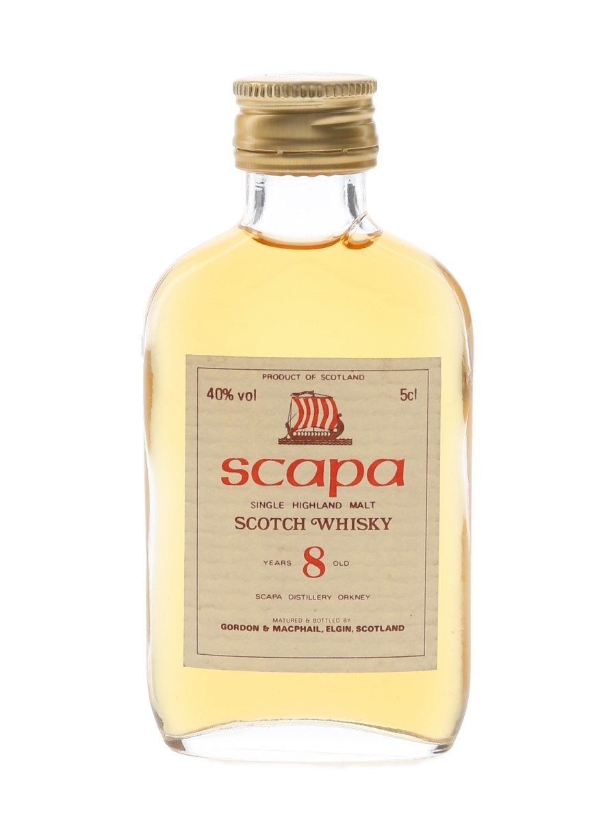 Scapa 8 Year Old Bottled 1980s - Gordon & MacPhail 5cl / 40%