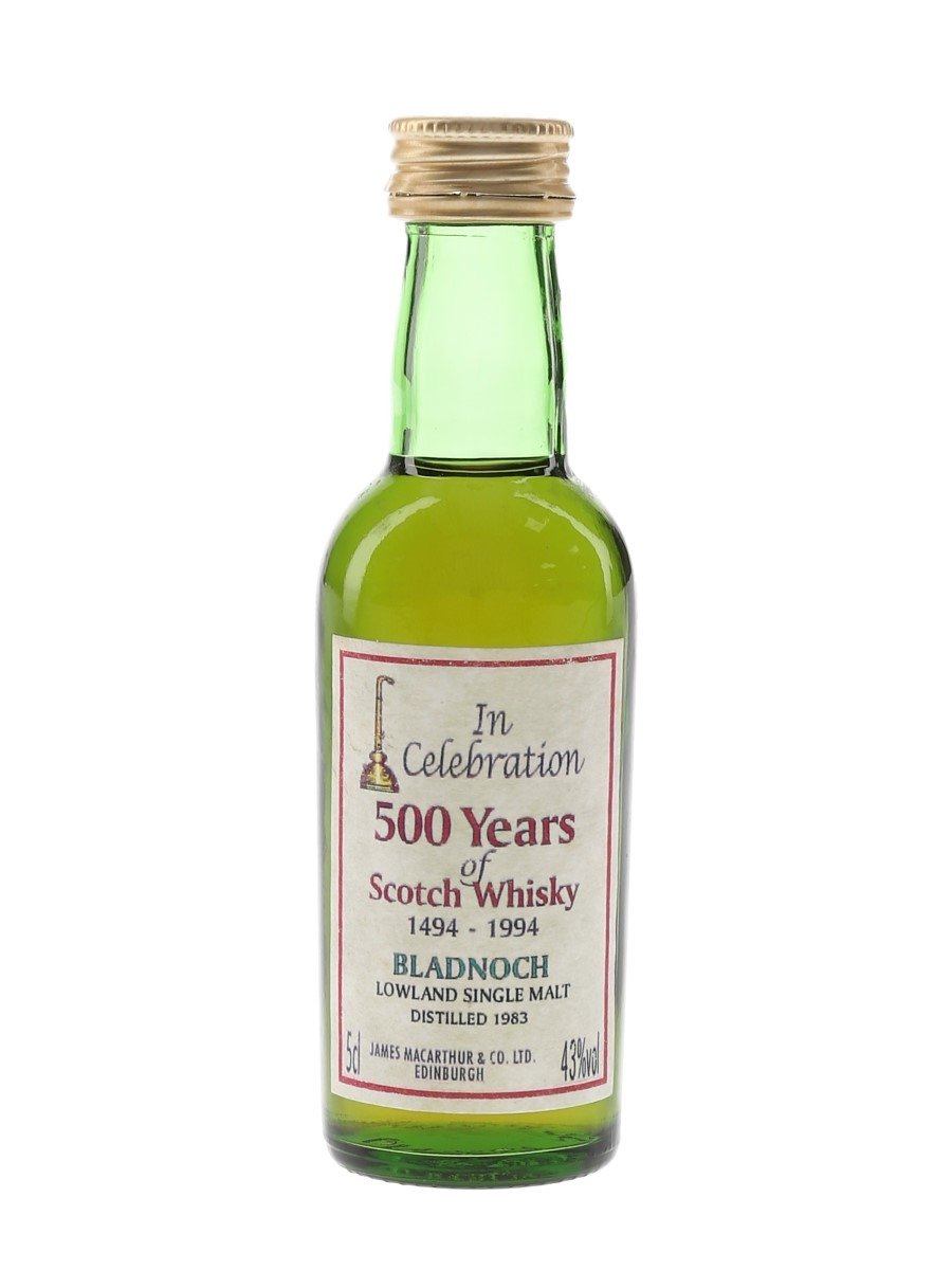 Bladnoch 1983 James MacArthur's - 500 Years Of Scotch Whisky 5cl / 43%