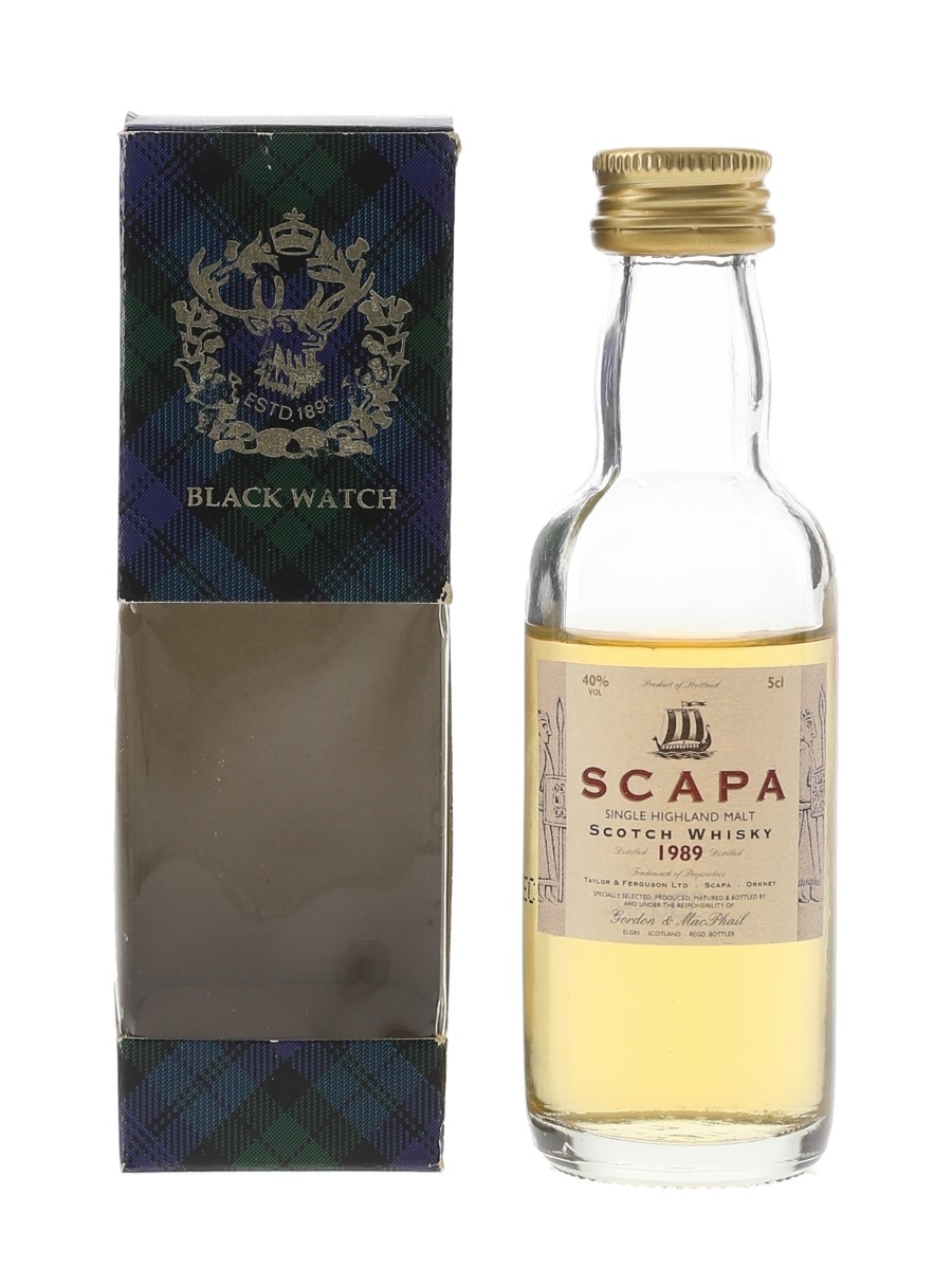 Scapa 1989 Bottled 2001 - Gordon & MacPhail 5cl / 40%