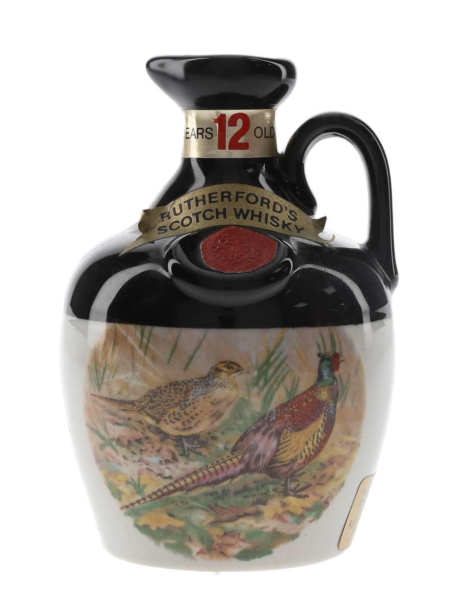 Rutherford's 12 Year Old Ceramic Decanter Bottled 1970s - Montrose Potteries 18.9cl / 40%