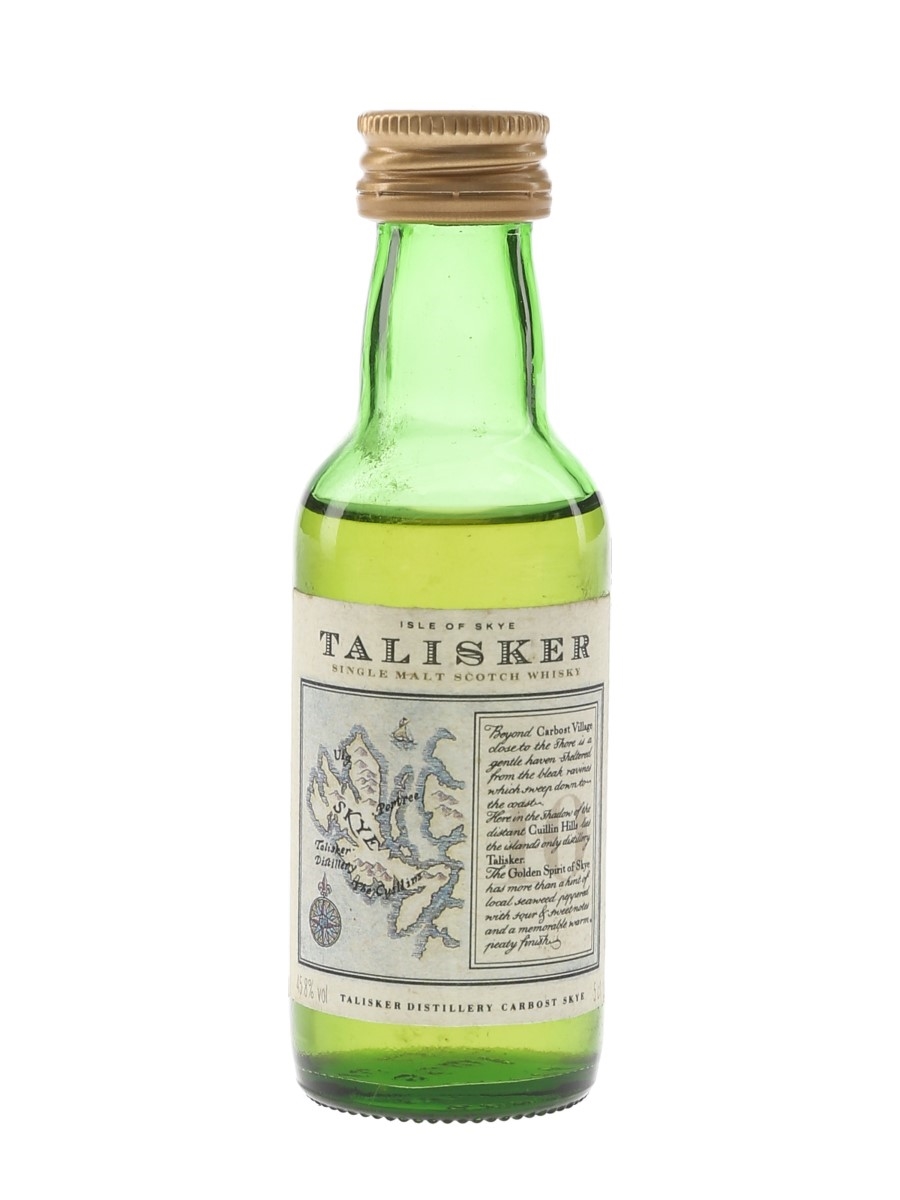Talisker 10 Year Old Bottled 1990s - Map Label 5cl / 45.8%