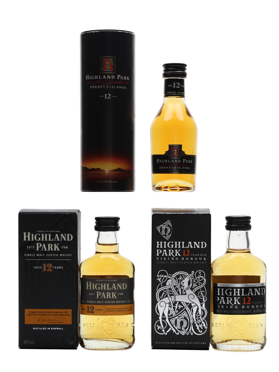 Highland Park 12 Year Old  3 x 5cl / 40%