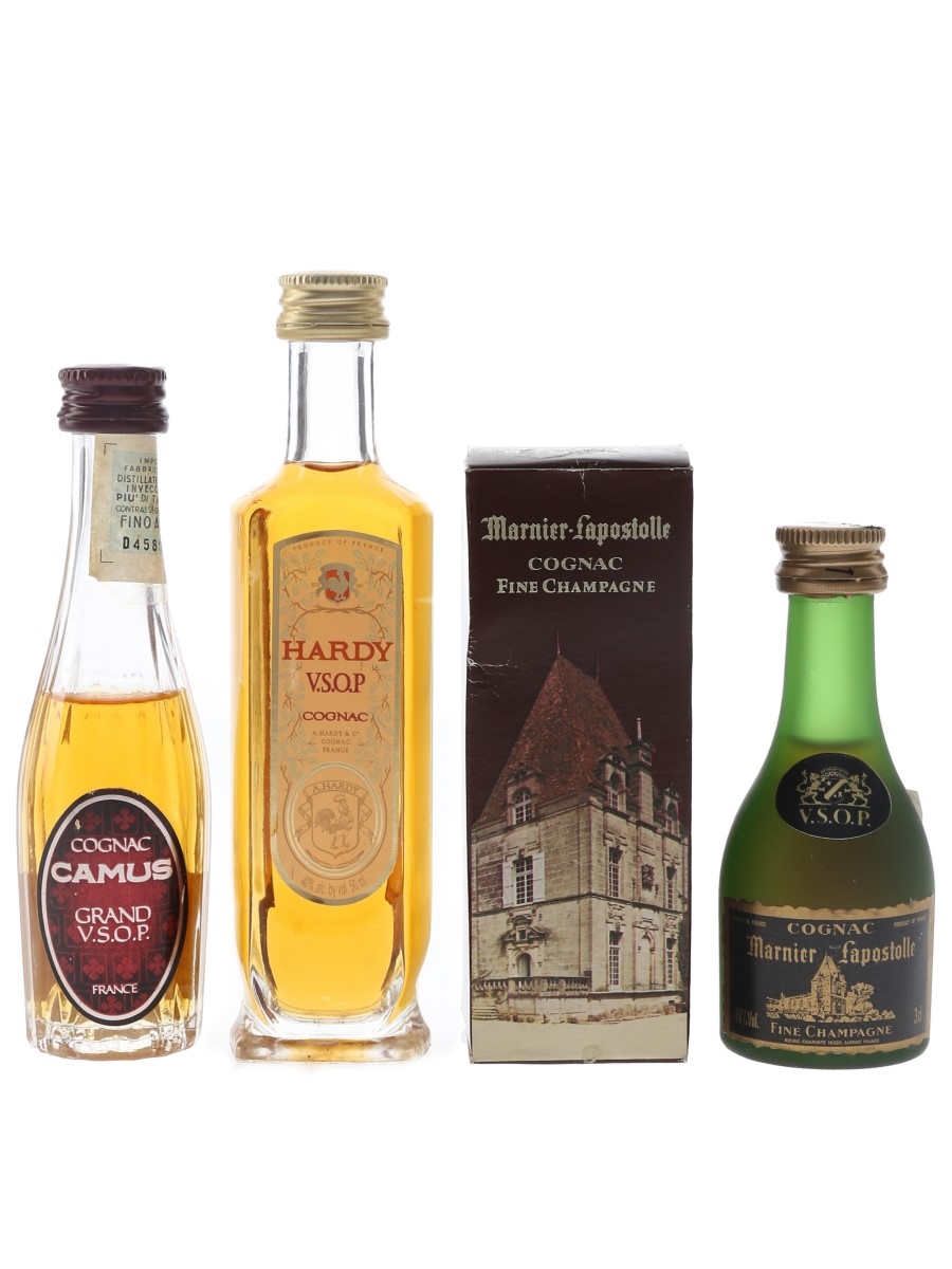 Camus, Hardy & Marnier Lapostolle  3 x 2.9cl-5cl / 40%