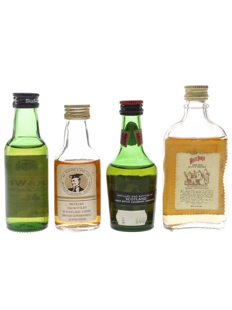 Black & White, Teacher's, Vat 69 & White Horse - Lot 92653