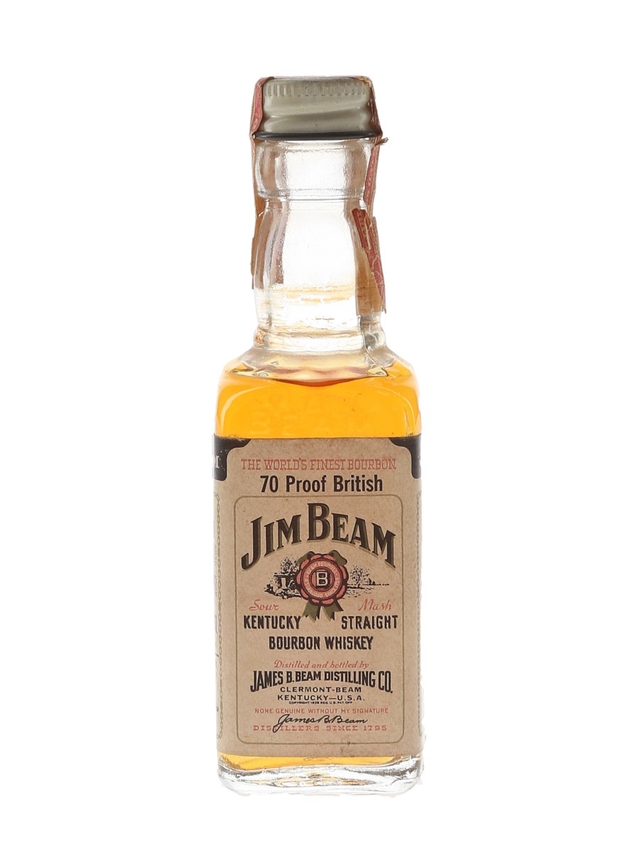 Jim Beam 4 Year Old Bottled 1970s 4.7cl / 40%