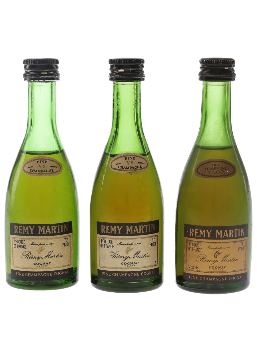 Remy Martin VS & VSOP Bottled 1970s 3 x 5cl / 40%