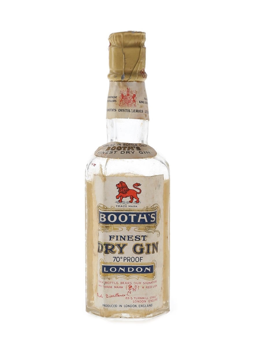 Booth's Finest Dry Gin Bottled 1949 5cl / 40%