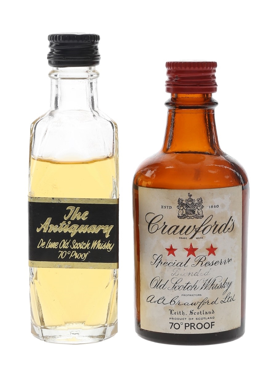 Antiquary & Crawford's Bottled 1970s 2 x 5cl / 40%