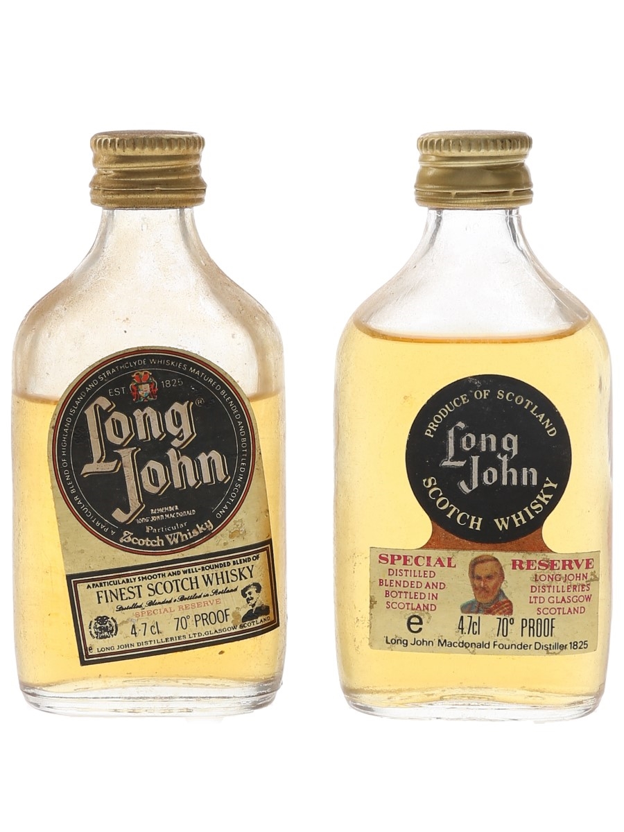 Long John Bottled 1970s 2 x 4.7cl / 40%
