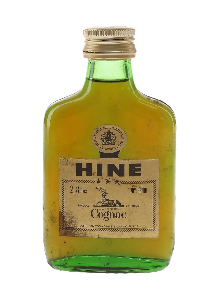Hine 3 Star Bottled 1970s 7.9cl / 40%