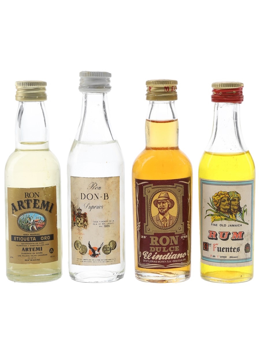 Assorted Spainish Rum  4 x 4.5cl-5cl
