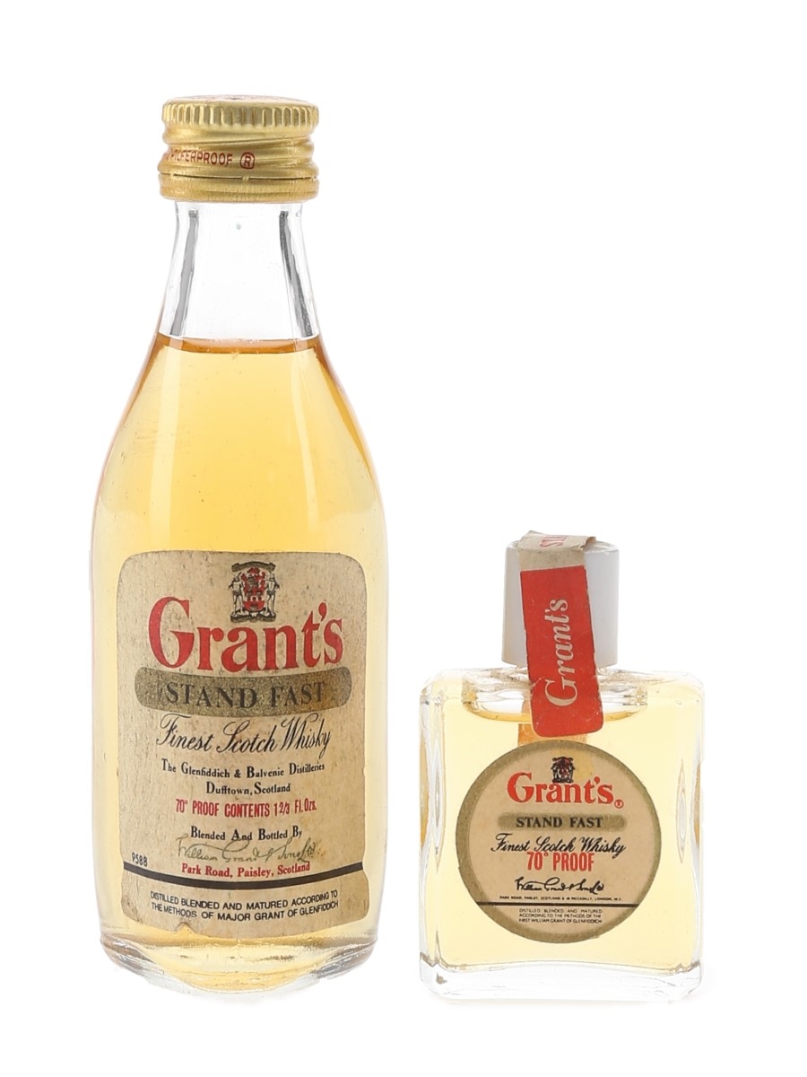 Grant's Stand Fast Bottled 1970s 1cl & 4.7cl / 40%