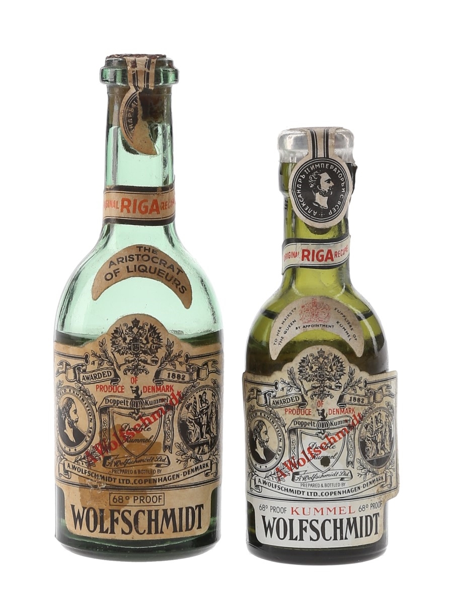 Kummel Wolfschmidt Bottled 1950s 3cl & 5cl / 39%