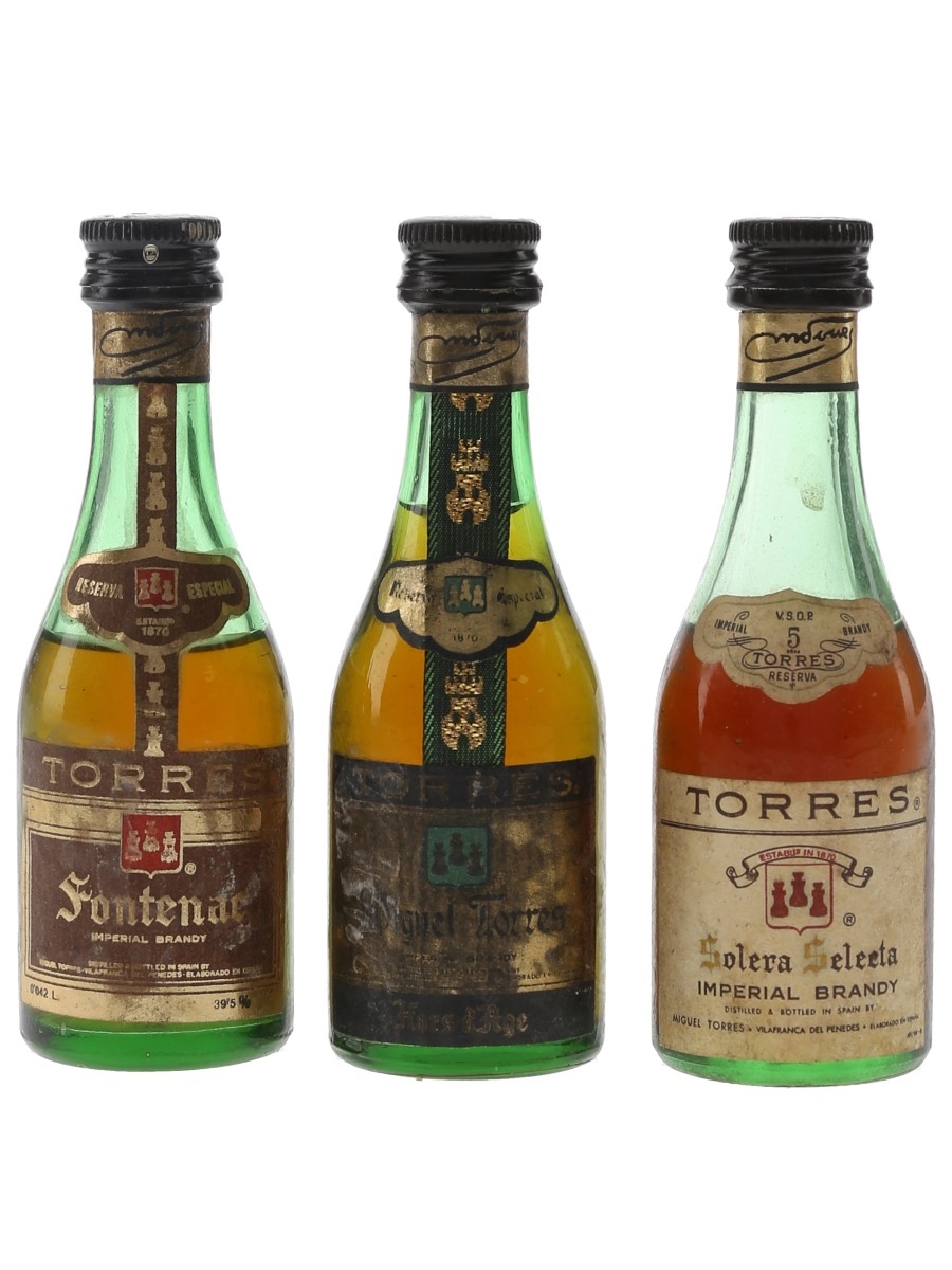 Torres Fontenac, Hors D'Age & Solera  3 x 4.2cl