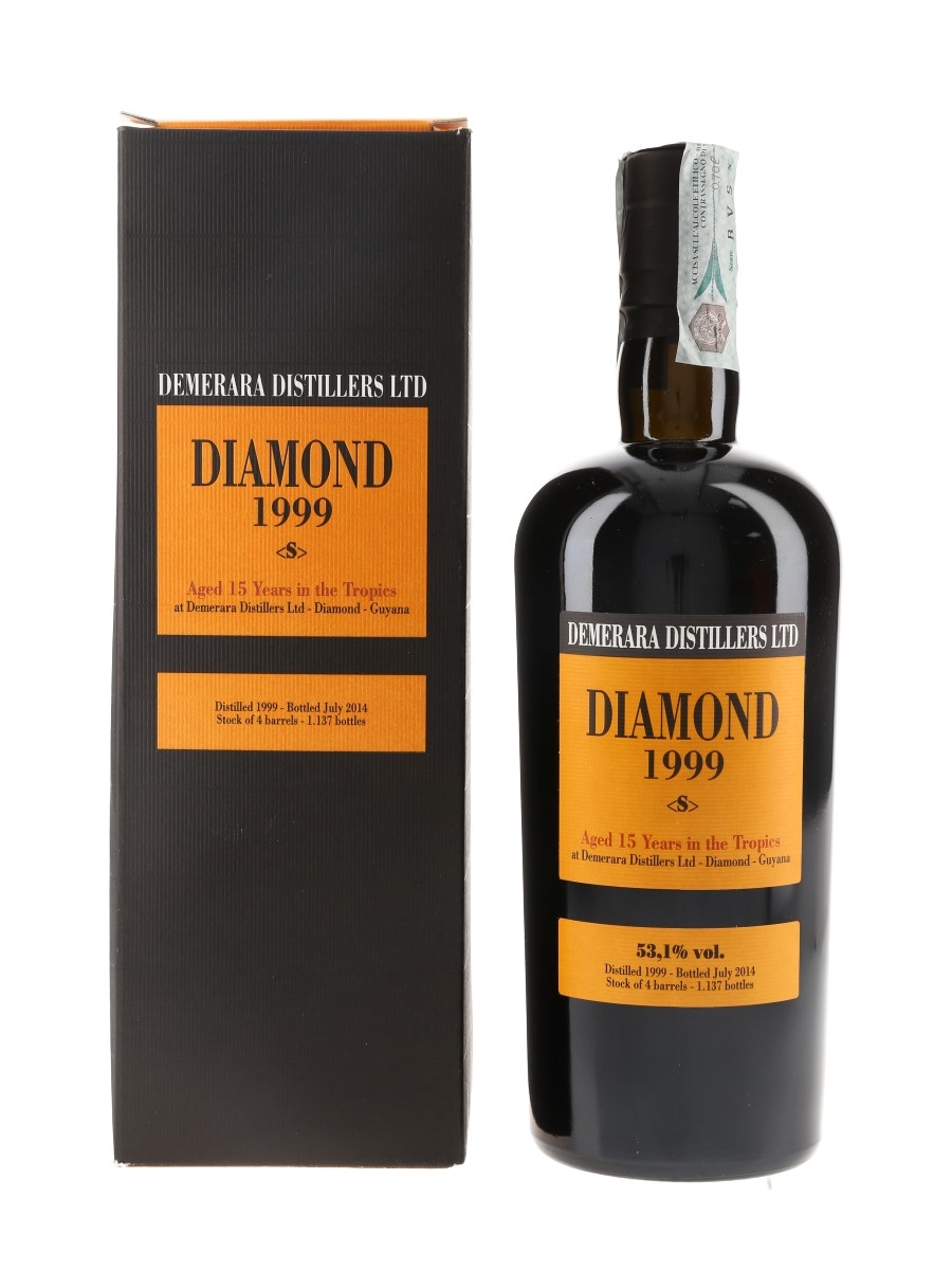 Diamond 1999 15 Year Old Demerara Rum Bottled 2014 - Velier 70cl / 53.1%
