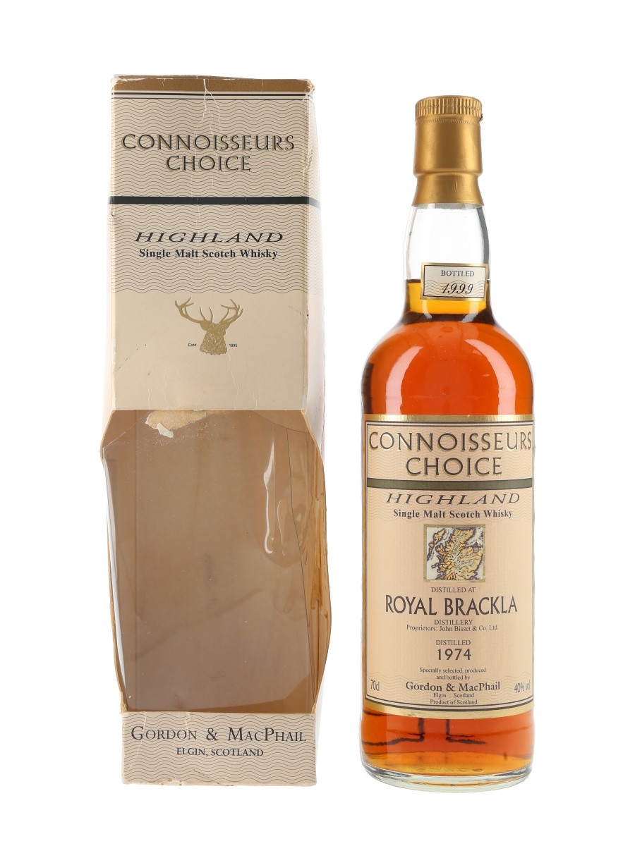 Royal Brackla 1974 Connoisseurs Choice Bottled 1999 - Gordon & MacPhail 70cl / 40%