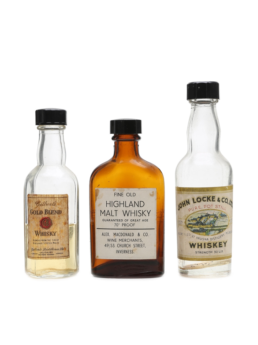 Assorted Whisky Miniatures  3 x 5cl