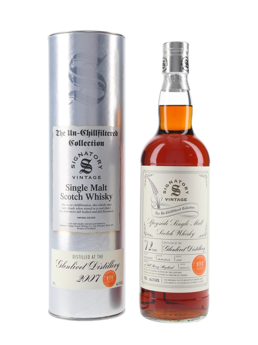 Glenlivet 2007 12 Year Old Bottled 2019 - The Whisky Exchange 20th Anniversary 70cl / 66.3%