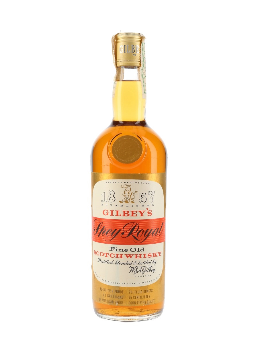 Gilbey's Spey Royal Bottled 1960s - Cinzano 75cl / 43%